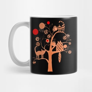 cats and peaches Mug